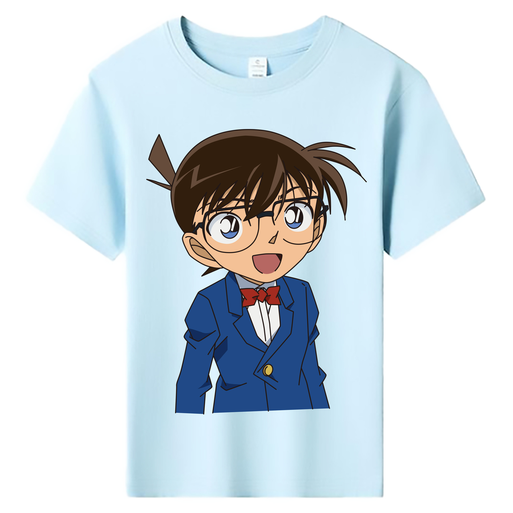 （画像用） 名探偵コナン 江戸川 コナン Detective Conan Conan Edogawa 綿100％キッズTシャツ（フロントプリント）